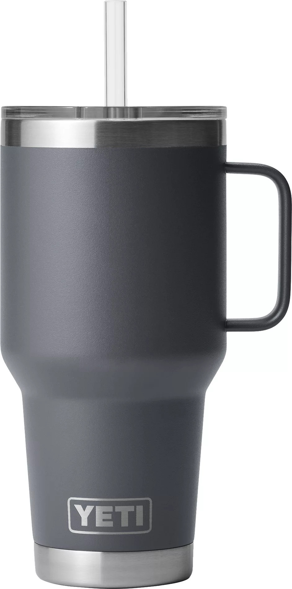 YETI 35 oz. Rambler Mug with Straw Lid, Charcoal | DICK'S Sporting Goods