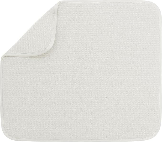 S&T INC. Dish Drying Mat, 16” x 18”, Absorbent Microfiber Kitchen Counter Mat, Dish Drying Pa... | Amazon (US)
