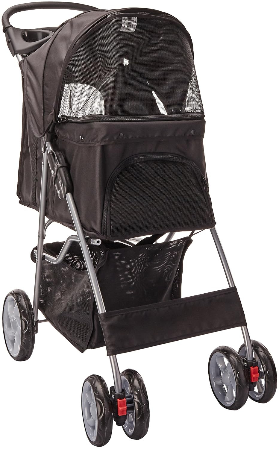 Paws & Pals City Walk N Stride 4 Wheeler Pet Stroller for Dogs and Cats | Amazon (US)