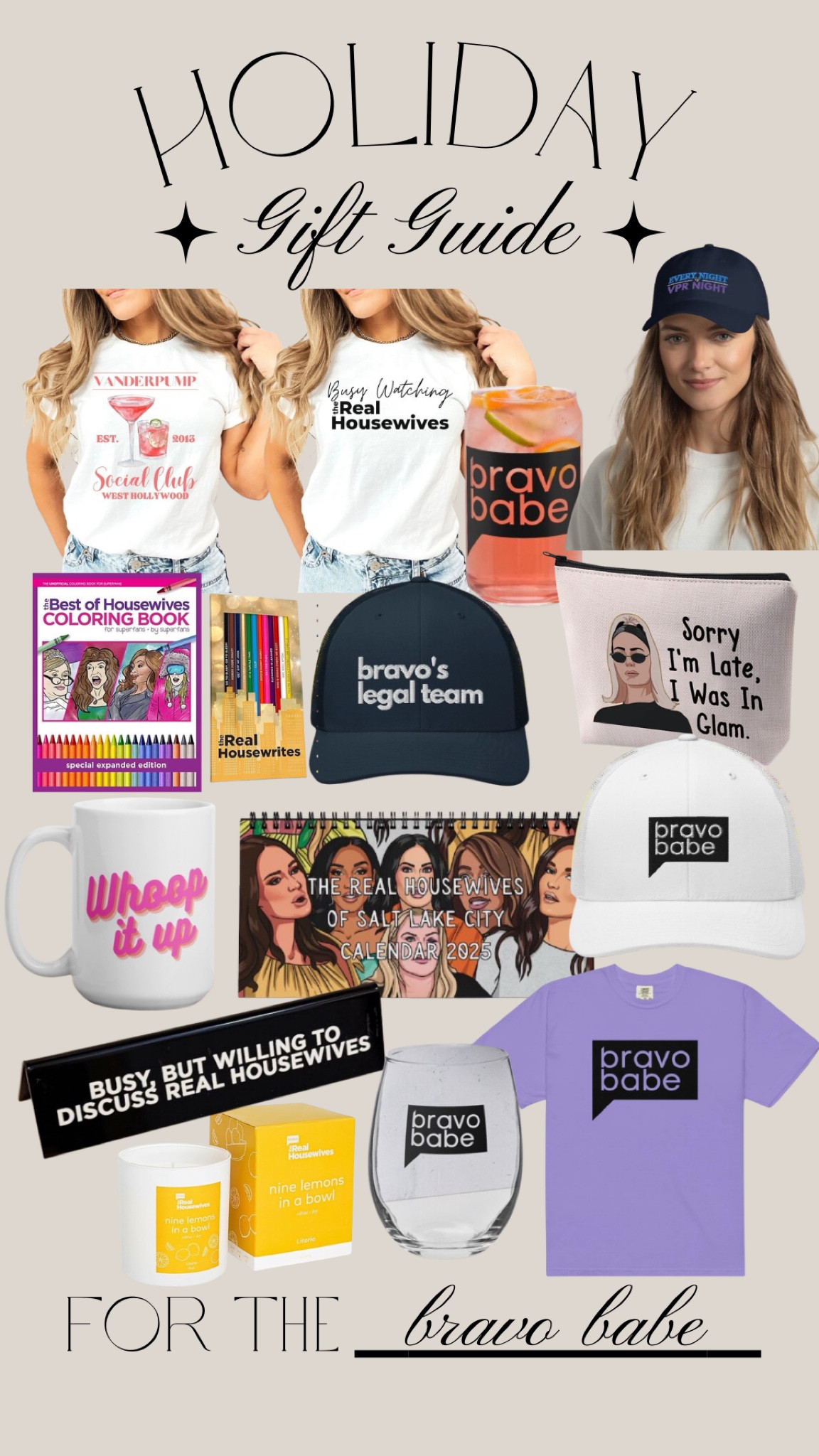Christmas Gift Guide - for the Bravo lover! Real Housewives gifts 

#LTKFindsUnder50 #LTKGiftGuide #LTKStyleTip