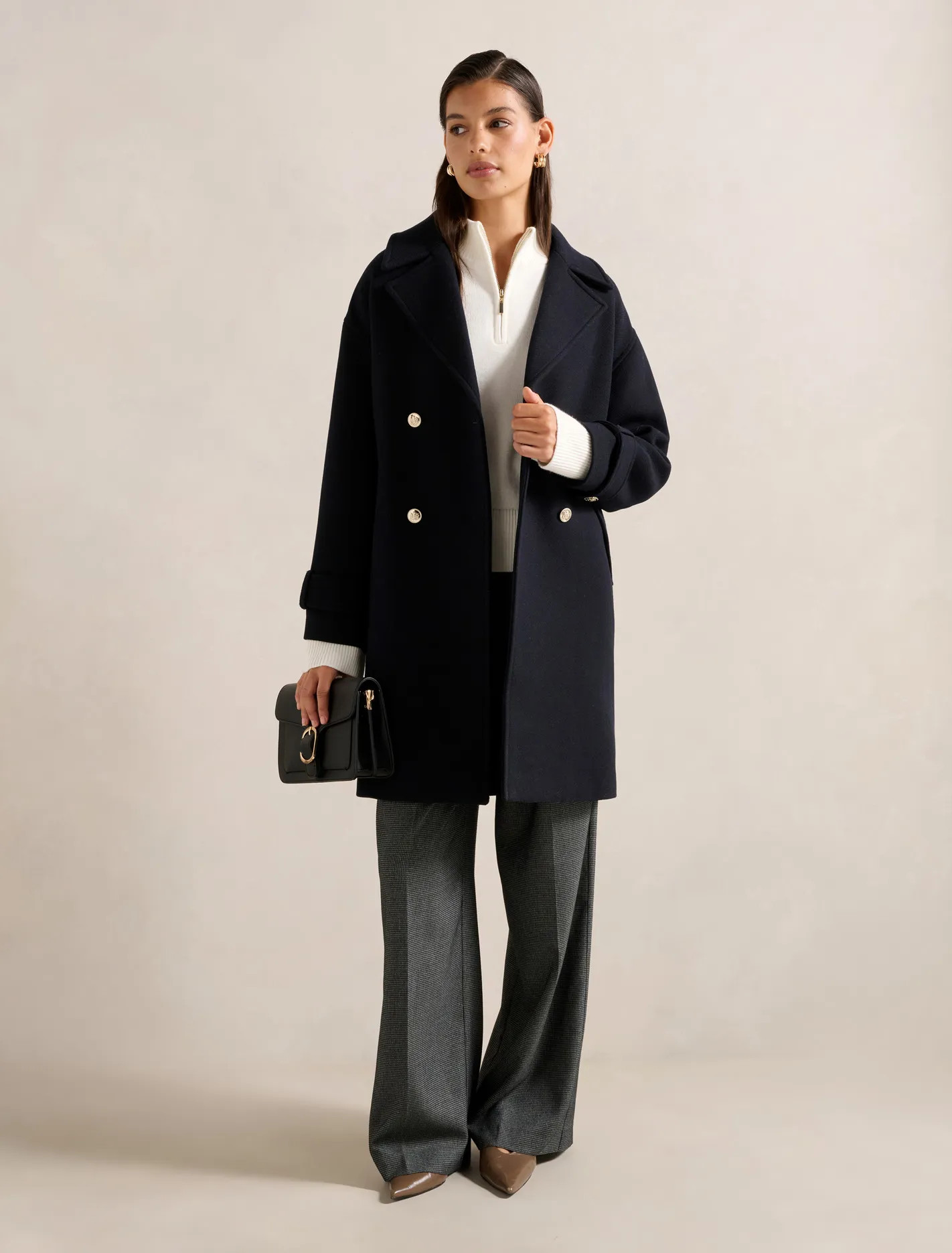 Pixie Double Breasted Coat | Forever New (AU)