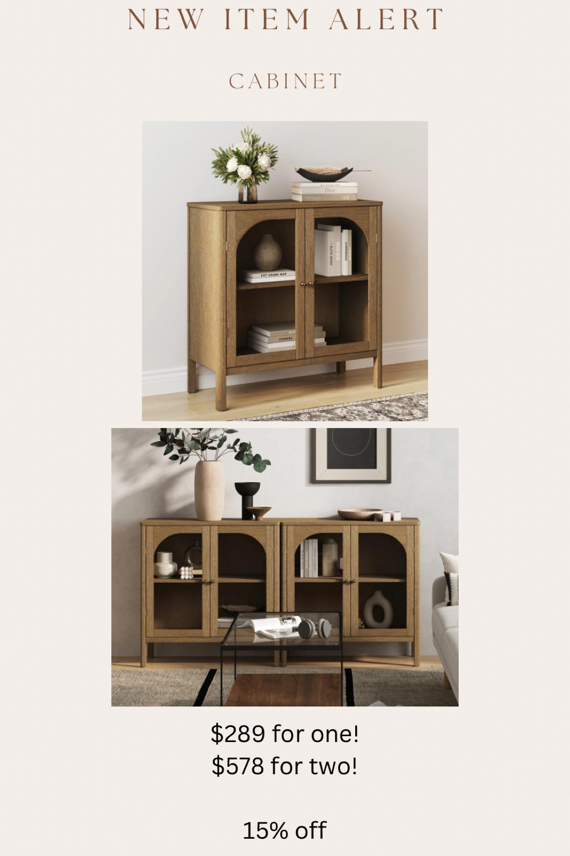 Brand new item!!!! High sellout risk! This is such a popular style that had such a high end look & it finally now comes in a wood color! 😍😍 fraction of the cost of designer sites!

#LTKsalealert #LTKhome