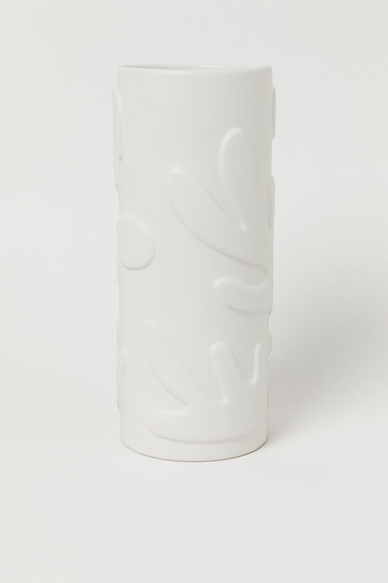 H & M - Stoneware Vase - White | H&M (US + CA)