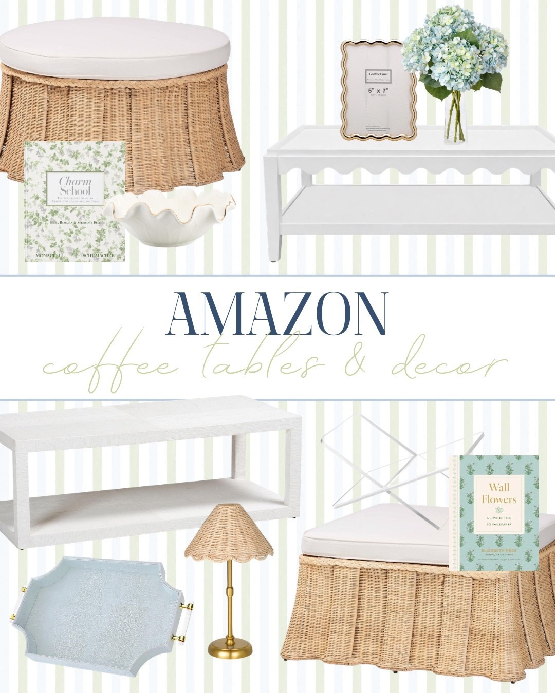 Classic coastal coffee tables and decor from Amazon! 

Amazon home, Amazon coffee tables, Amazon Grandmillennial, Grandmillennial Amazon, scallop coffee table, scallop decor, rattan coffee table, white coffee table 

#LTKHome