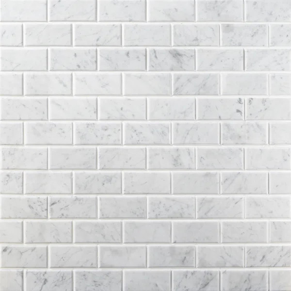 Chamfered 2" x 4" Marble Mosaic Wall & Floor Tile | Wayfair North America