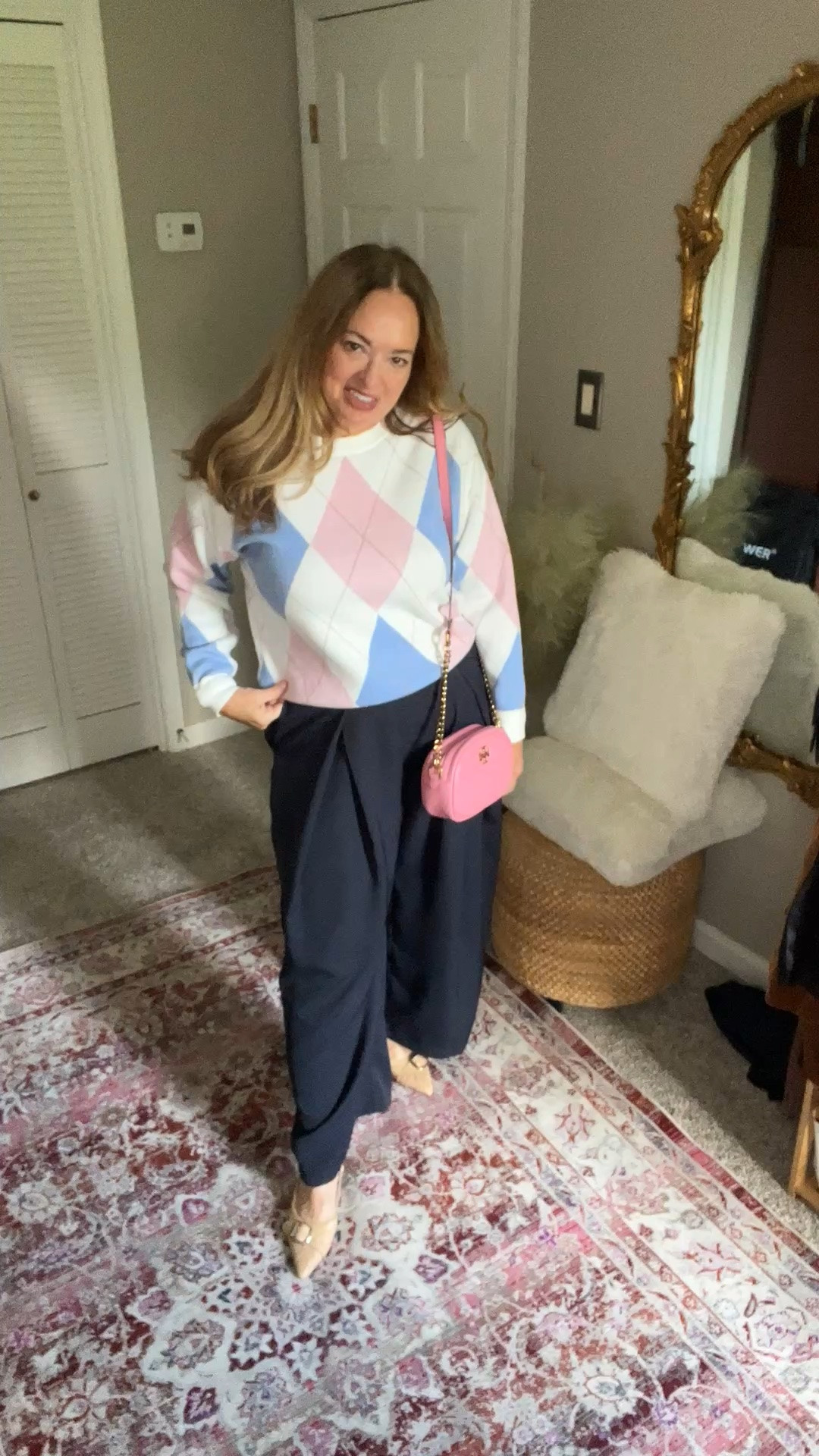 A beautiful soft thick knot argyle sweater for the Fall winter Season! Perfect for back to school. Available in many colors.

#LTKmomlife #LTKMidsize #LTKWorkwear