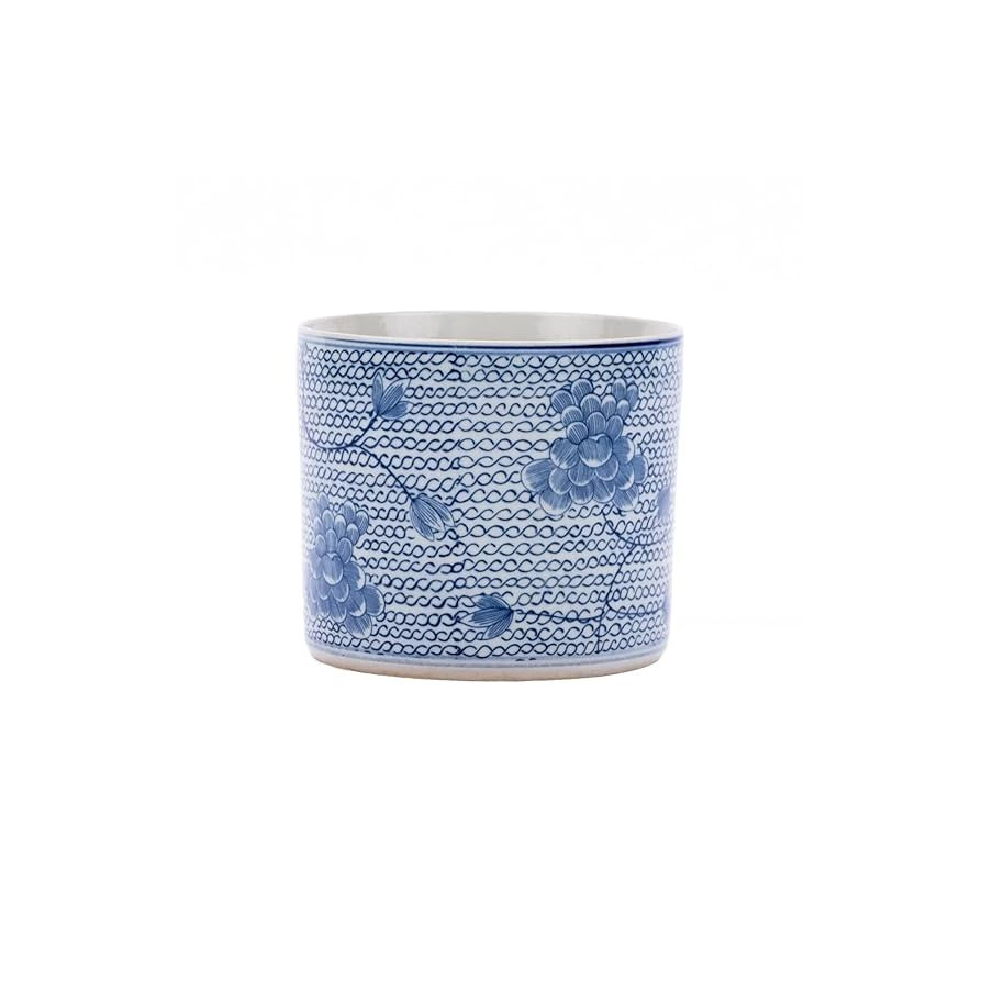 Unknown1 Blue White Chain Orchid Pot Porcelain | Amazon (US)