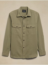 Malo Twill Shirt Jacket | Banana Republic (US)