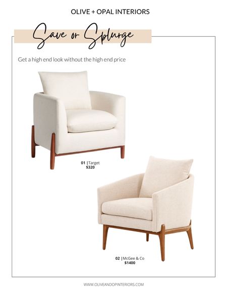 Would you save or splurge on this cozy accent chair?!
.
.
.
Target
McGee & Co
Studio McGee 
White Accent Chair 
Cream Accent Chair
Barrel Chair
Wooden Legs
Mid Century Modern


#LTKbeauty #LTKstyletip #LTKhome