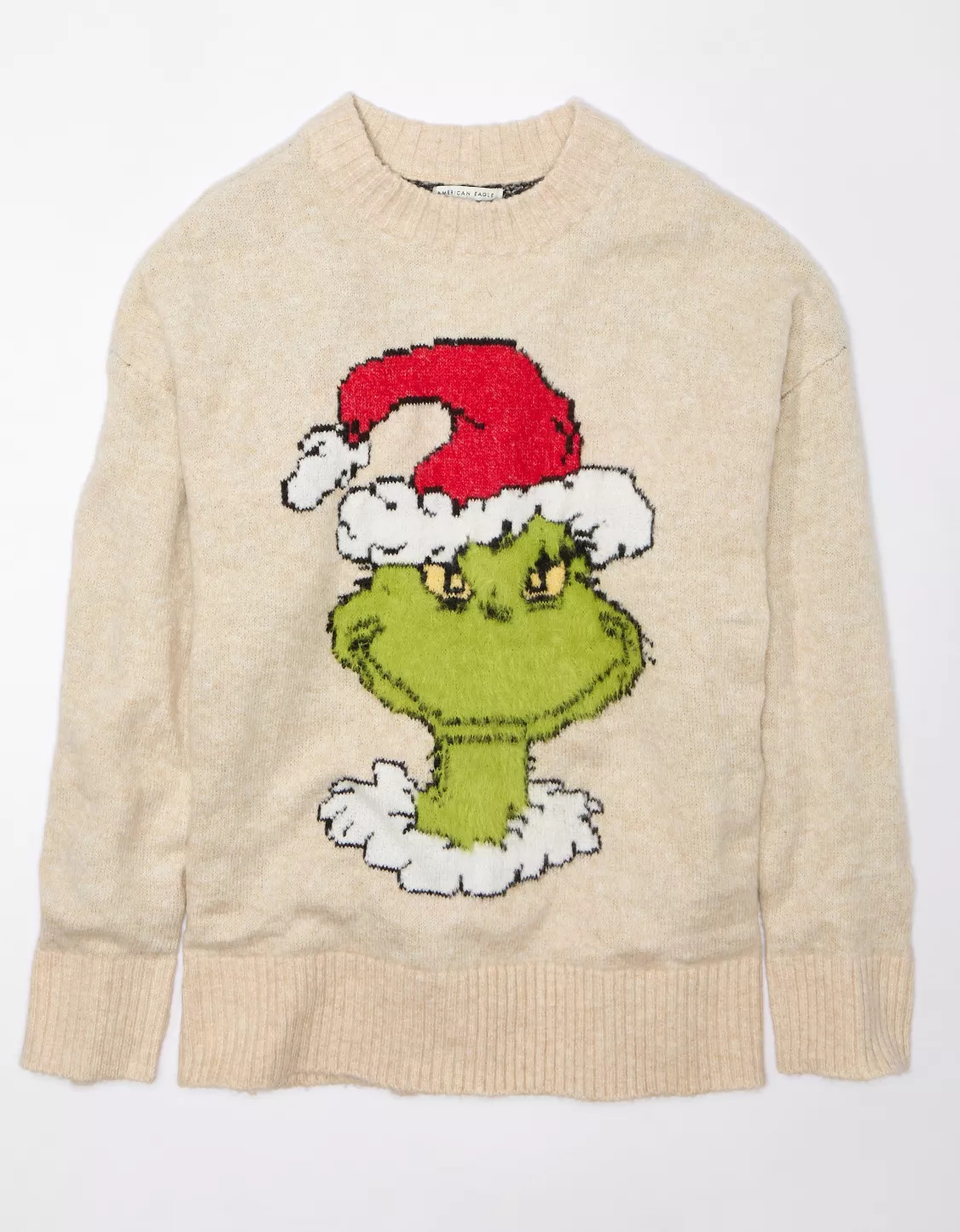 AE Grinch Holiday Sweater | American Eagle Outfitters (US & CA)