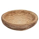 Creative Co-op DA5751 Handmade Decorative Paulownia Wood Bowl, Natural | Amazon (US)