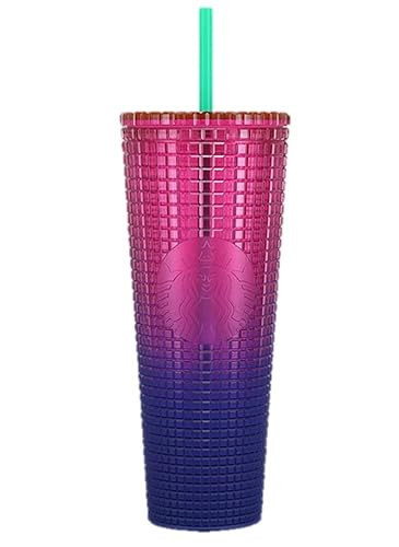 Starbucks Cold Cup Tumbler Venti 24 oz Summer 2022 (Watermelon Pink Purple Gradient) | Amazon (US)