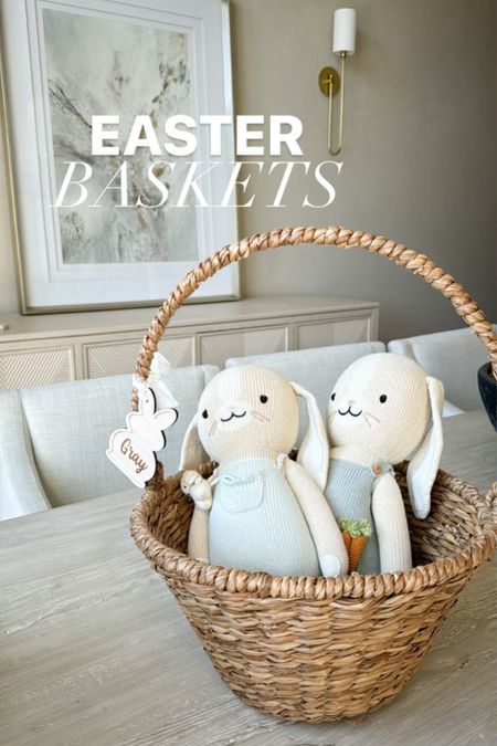 Neutral Easter Baskets // Easter name tags // Easter Bunnies // First Easter 

#LTKkids #LTKfamily #LTKbaby