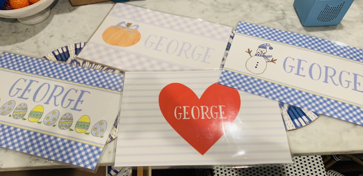 These placemats are some of my family’s favorites! They are used for each of my son’s meals, and playdates too… admittedly, we have them for each holiday to add a festive flair to every meal💕 #etsy #placemats #kids 

#LTKfamily #LTKkids #LTKbaby