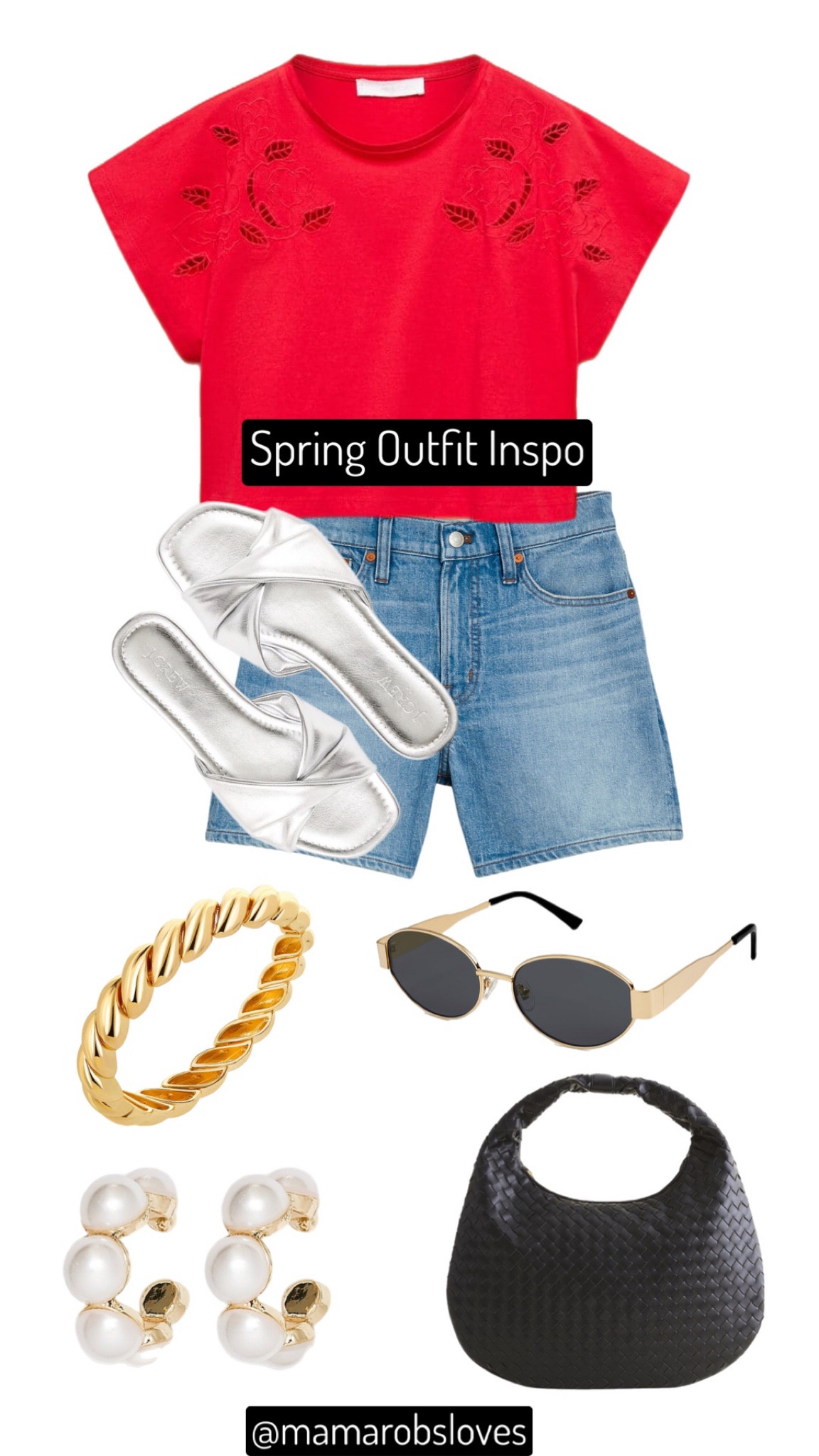 Cutest spring outfit idea!! 

Loving all these pops of color paired with neutral accessories! ✨

I also love mixing silver and gold together! Such a timeless and classic look! 

Casual 
Mom Fashion 


#LTKover40 #LTKSeasonal #LTKstyletip