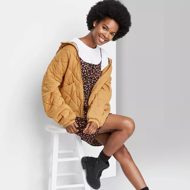Hooded Quilted Jacket - Wild Fable™ | Target