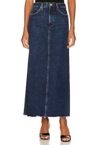 AGOLDE Hilla Long Line Skirt in Pathway from Revolve.com | Revolve Clothing (Global)