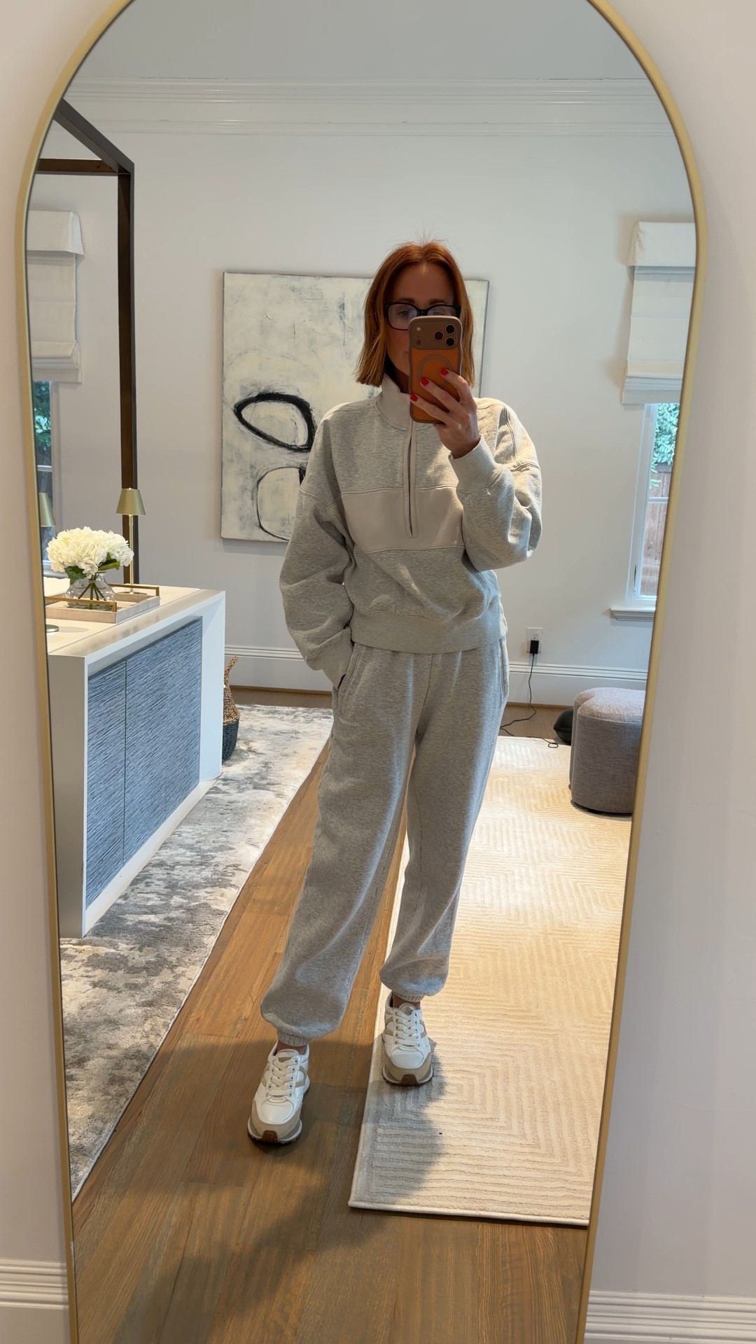 Cozy sweatsuit season is officially here 🤍 Wearing this Abercrombie fleece half-zip + matching joggers and it is peak comfy-chic. The fit, the softness, the easy throw-on styling… truly the uniform for school drop-off, errands, working from the kitchen counter — all of it. Linking the full set plus a few similar options!

Abercrombie sweatsuit, women’s fleece half zip, matching jogger set, cozy winter outfits, comfy errand outfit, everyday mom outfits, cold weather loungewear, neutral athleisure set

#LTKOver40 #LTKSaleAlert #LTKootd