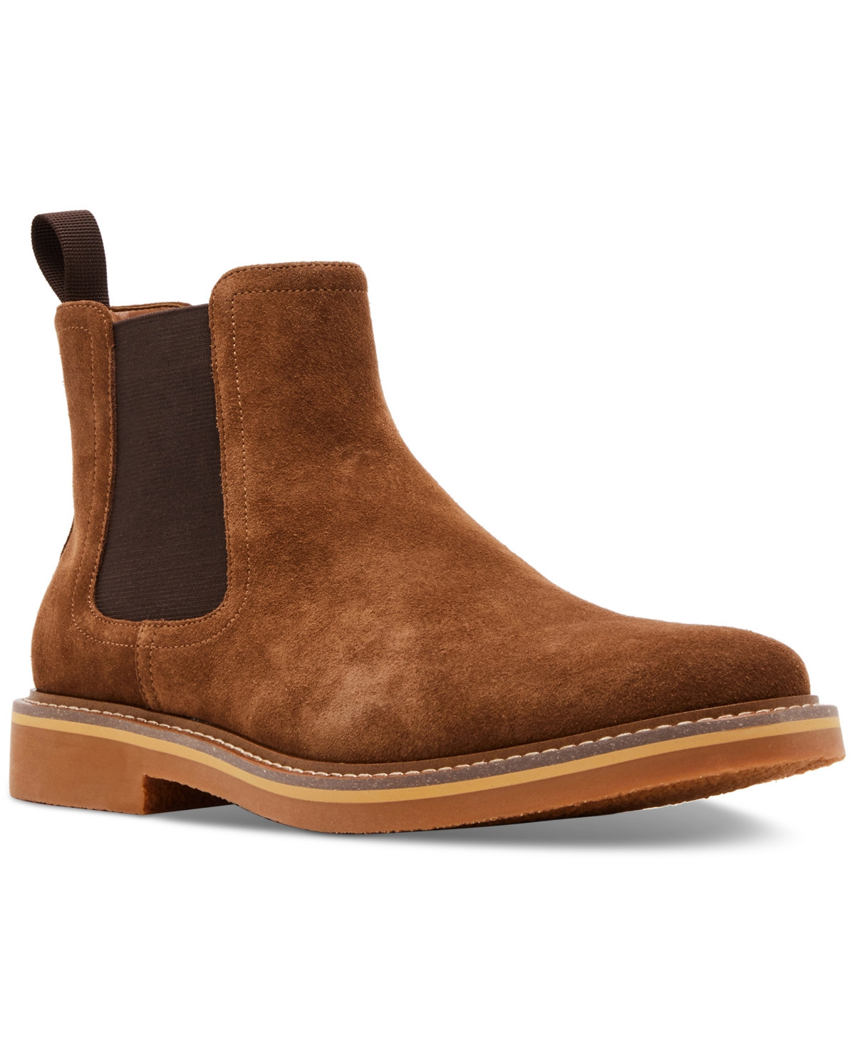 Steve Madden Men's Persee Suede Chelsea Boot - Tan Suede | Macy's