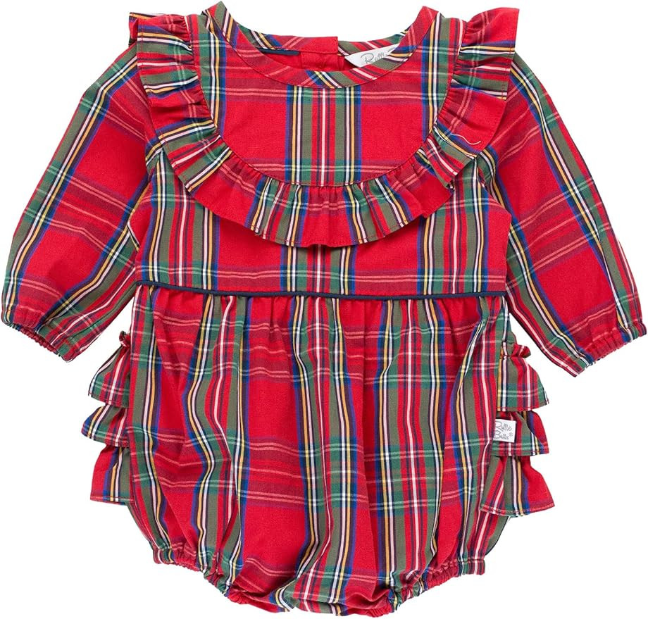 RuffleButts® Baby/Toddler Girls Long Sleeve Bubble Rompers | Amazon (US)