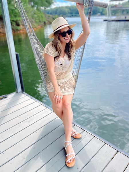 Vacation outfit idea / this is the perfect swimsuit coverup! This hat, sunglasses, coverup and high waisted bikini are all amazon fashion finds #springbreal #vacationoutfit #swimsuitcoverup #amazonfashion

#LTKtravel #LTKswim #LTKshoecrush