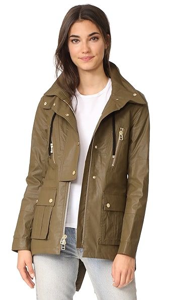 Veronica Beard King Rain Parka with Hood | Shopbop