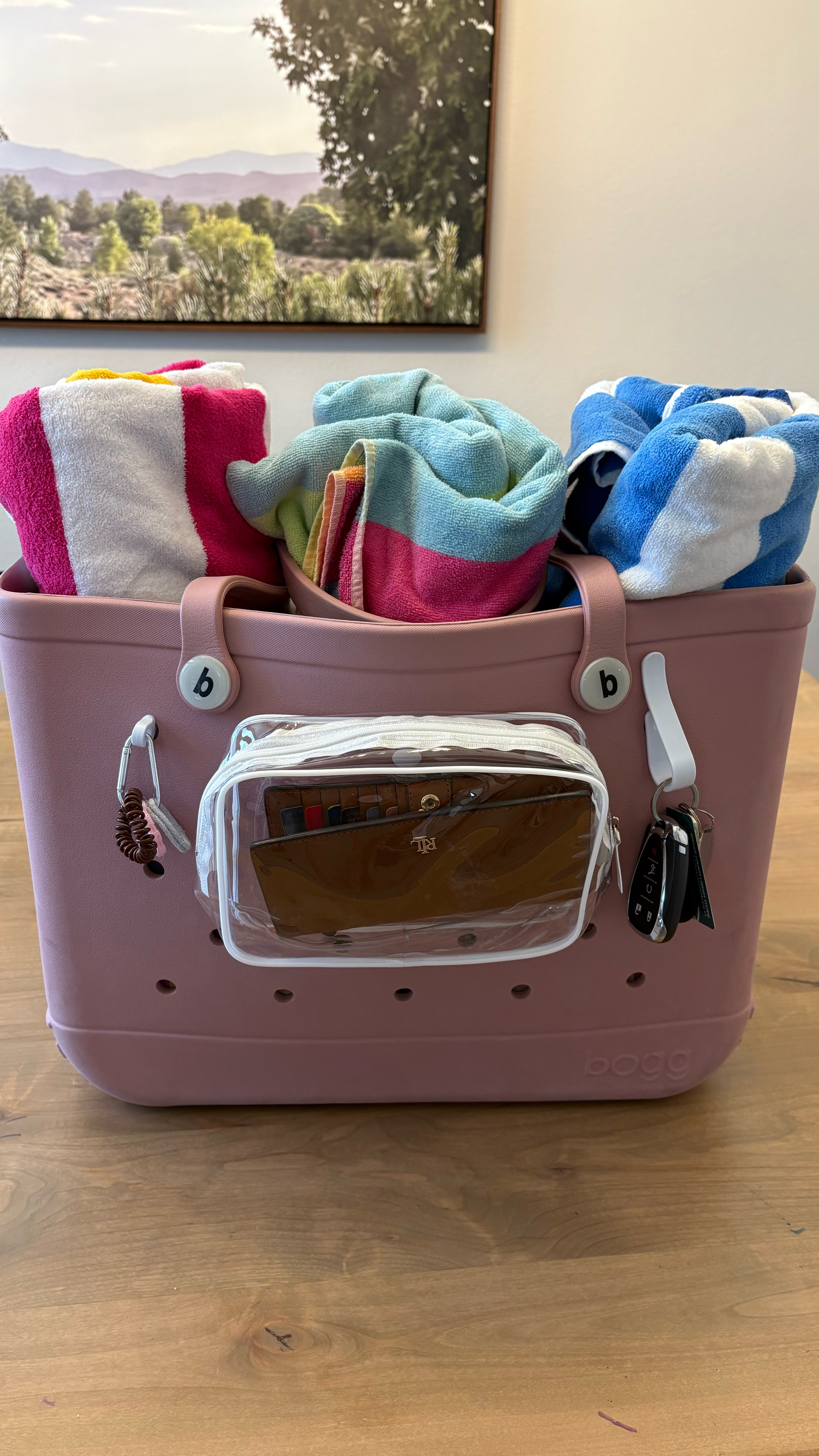 I grew up on a lake, so being a water girl is in my blood—and now my kids are the same way! Whether it’s the pool, a nearby lake, or a reservoir, we’re always chasing the water. Our XL Bogg Bag is always packed and ready to go.

The only problem? With so much stuff, it used to be a black hole—I’d have to dig to the bottom just to find my phone or keys. 😩

But I finally found some game-changing accessories that keep everything organized and easy to grab. Total lifesaver for this water-loving crew.

Here’s a peek at what’s in our bag this summer! 💦☀️👜We just attach puddle jumpers. life vests, and hats onto the handles and were are off!

#LTKKids #LTKItBag #LTKSummerEdit