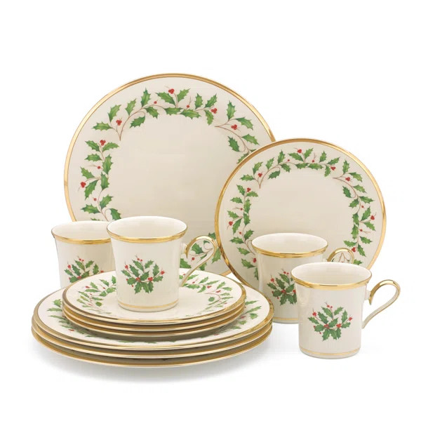 Lenox Holiday 12-Piece Plate & Mug Set | Wayfair North America