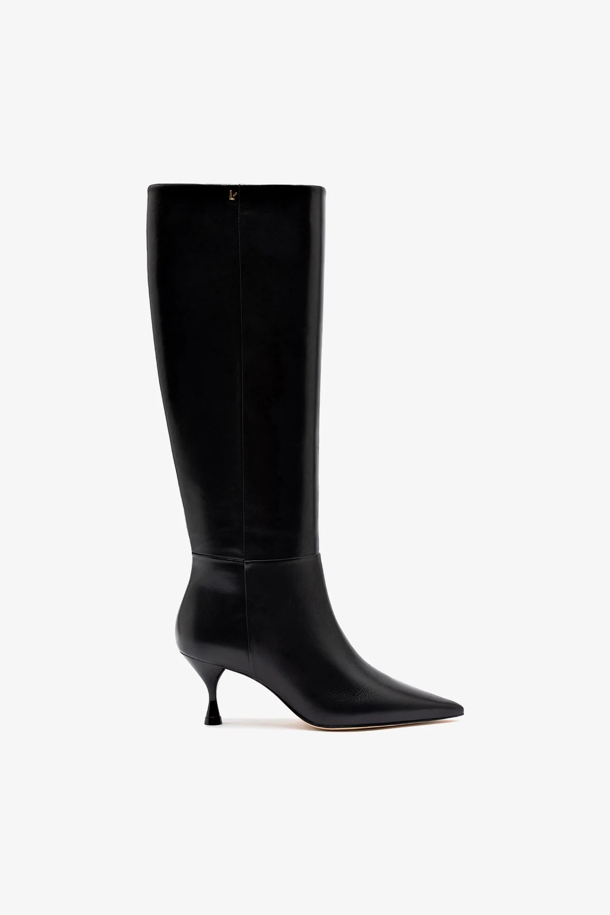 Georgia Boot In Black Leather | Larroude