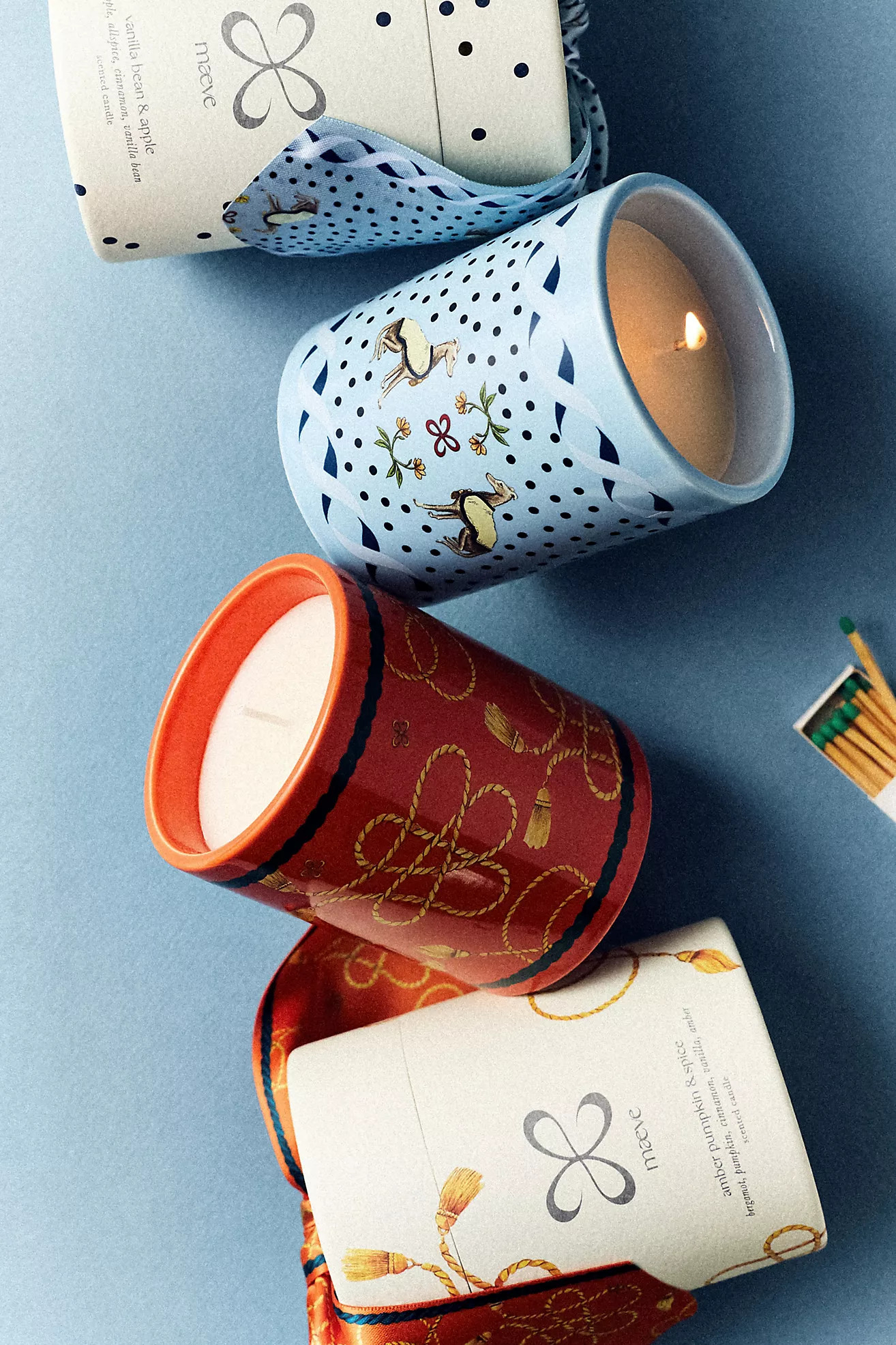 Maeve Scarf Amber Pumpkin & Spice Ceramic Candle | Anthropologie (US)