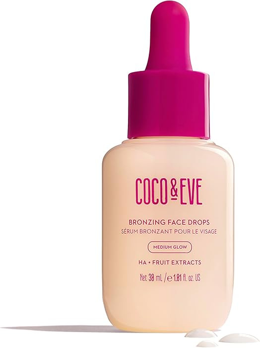 Coco & Eve Self Tanning Drops (Medium) - Customizable Gradual Face Tanner, Hydrating Bronzing Dro... | Amazon (US)