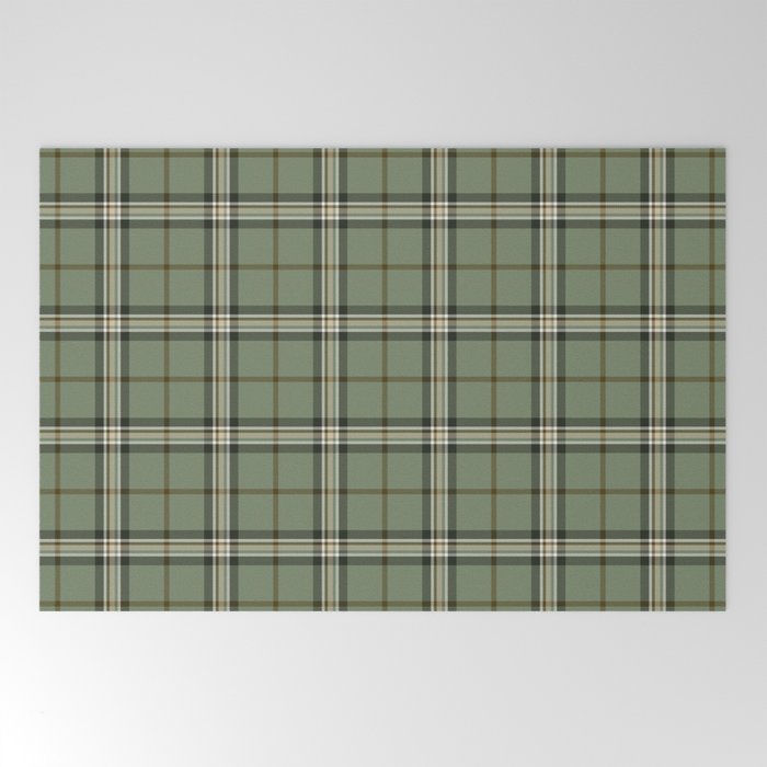 Meadows Plaid Welcome Mat | Society6