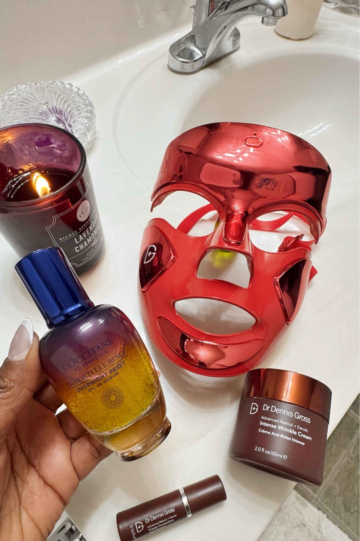 Nighttime Skincare Routine | I recently started using the LED mask, and I see a reset in my skin in the morning. 

#LTKBeauty #LTKOver40