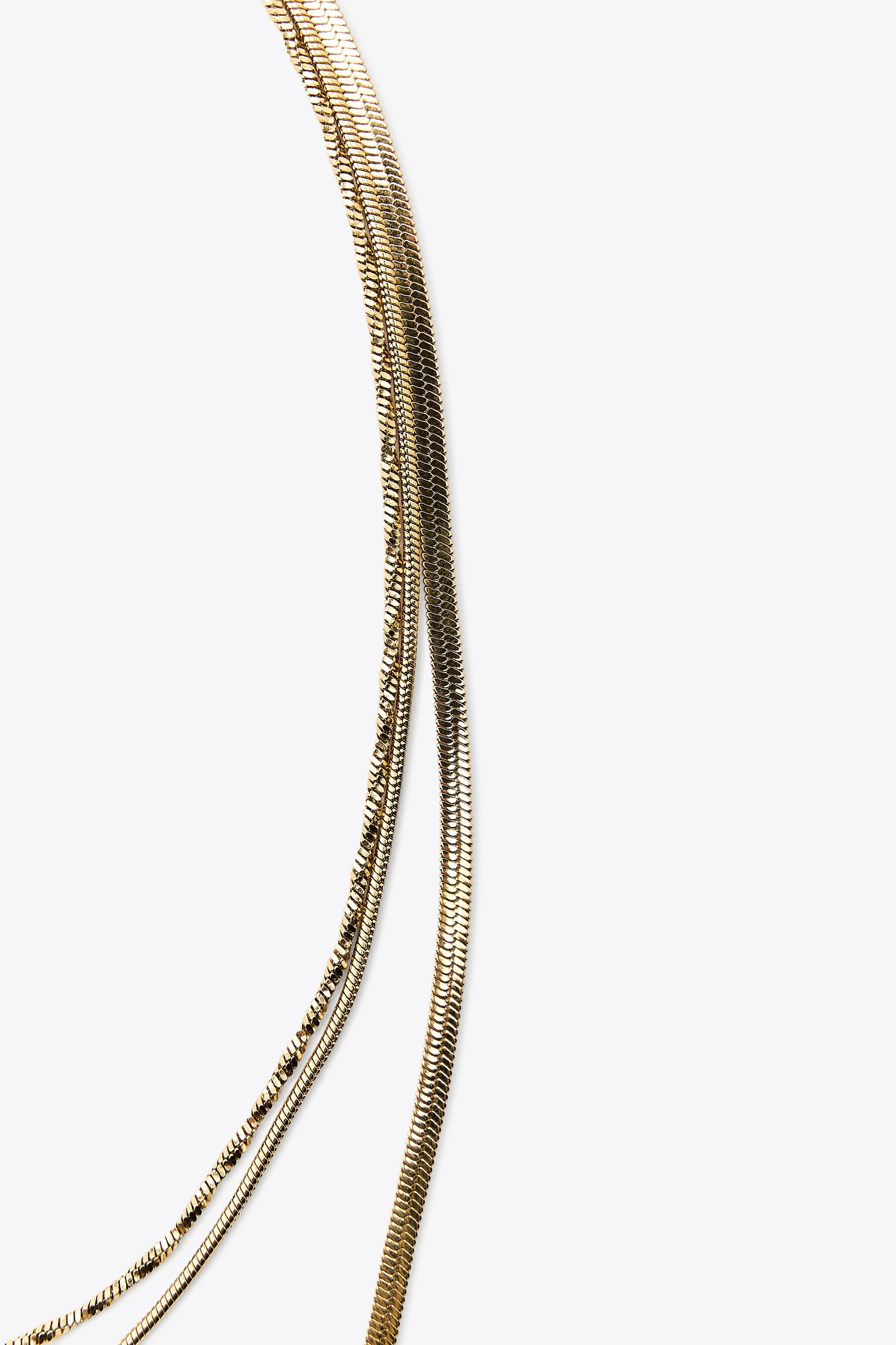 WATERPROOF METAL CHAIN NECKLACE PACK | Zara US