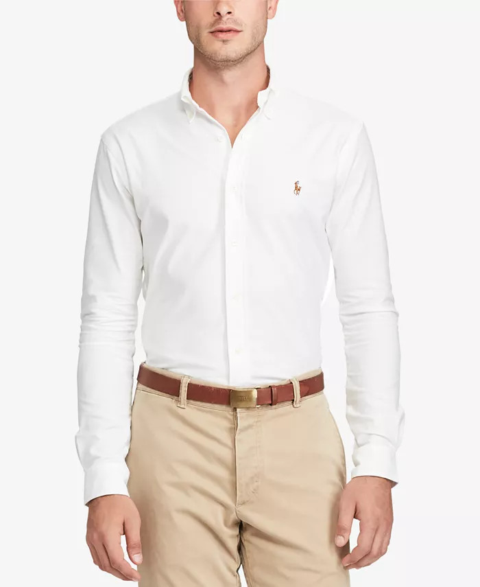 Slim-Fit Stretch-Oxford Shirt | Macys (US)