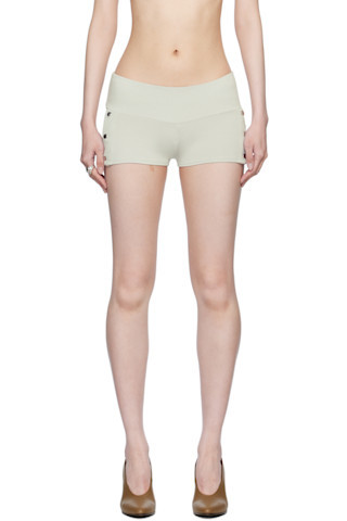 BELLE - Gray Gia Shorts | SSENSE