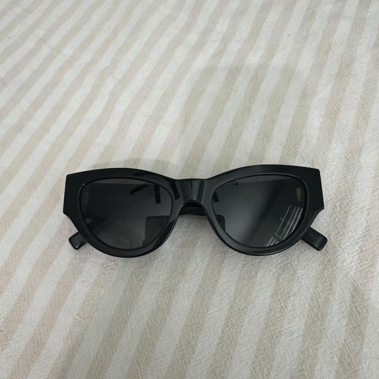 Yves Saint Laurent Women's Sunglasses - Black | Depop US