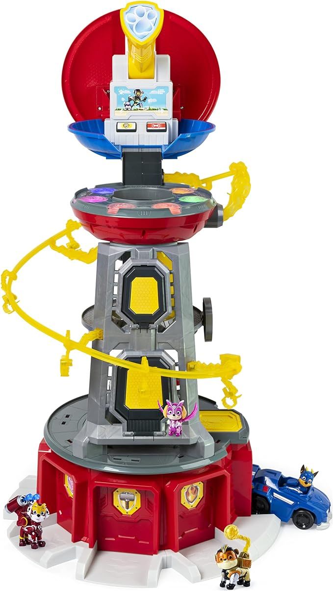 Paw Patrol, Mighty Lookout Tower with 4 Exclusive Bonus Action Figures, Toy Car, Lights and Sound... | Amazon (US)