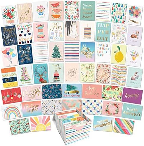 Sweetzer & Orange All Occasion Cards Assortment Box. Set of 100 Assorted Greeting Cards for All O... | Amazon (US)
