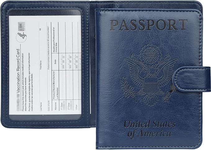 GDTK Leather Passport Holder Cover Case RFID Blocking Travel Wallet | Amazon (US)