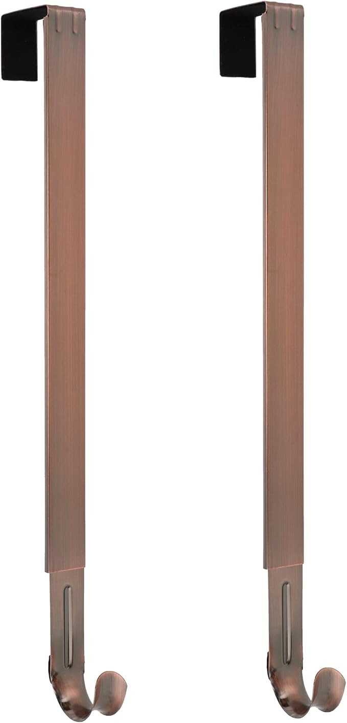 Haute Decor Adjustable Length Wreath Hook and Hanger - 2PACK- Oil Rubbed Bronze - Holds up to 20 ... | Amazon (US)