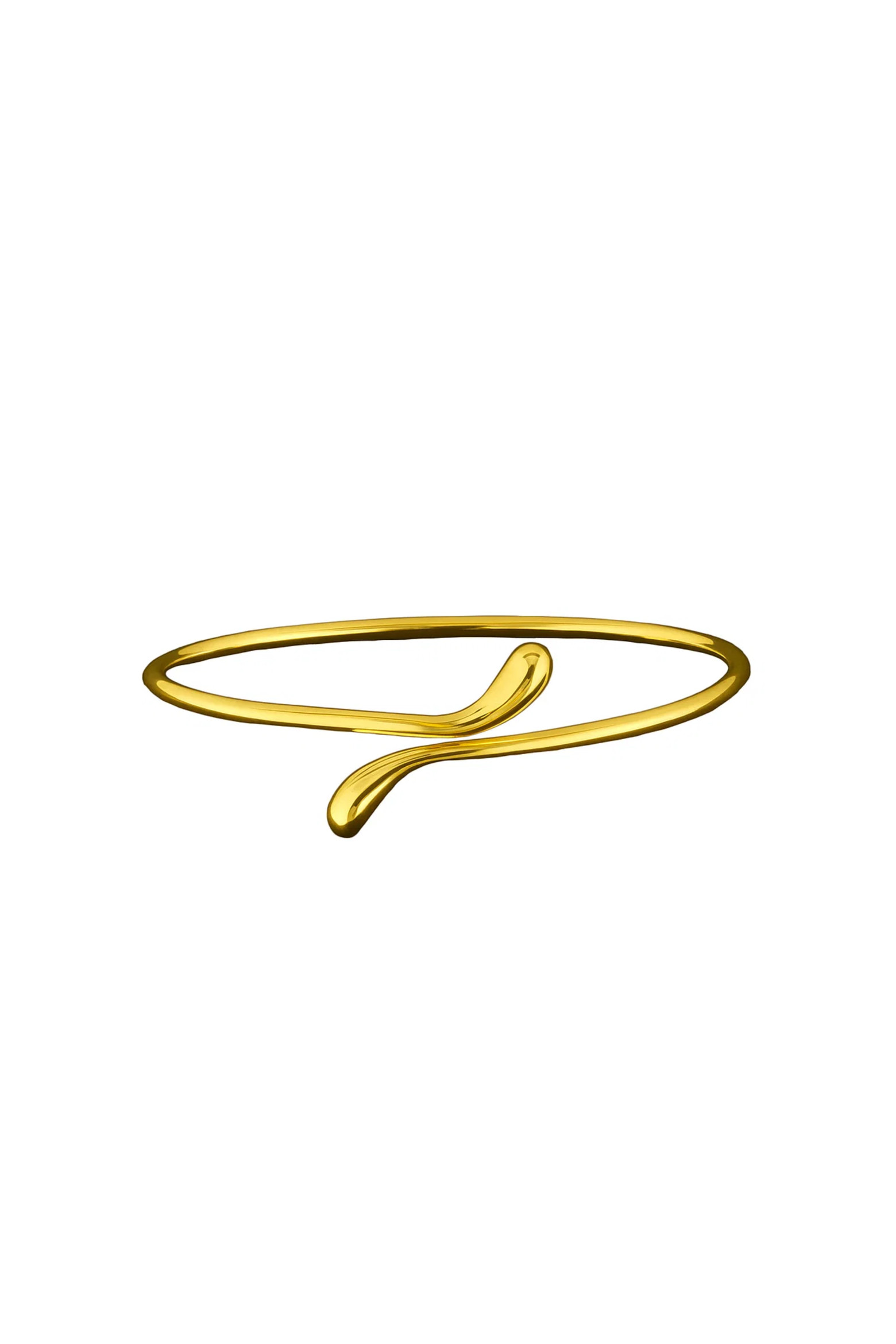 Isabella Gold Plated Teardrop Open Wrap Bangle Bracelet (Women) | Nordstrom | Nordstrom