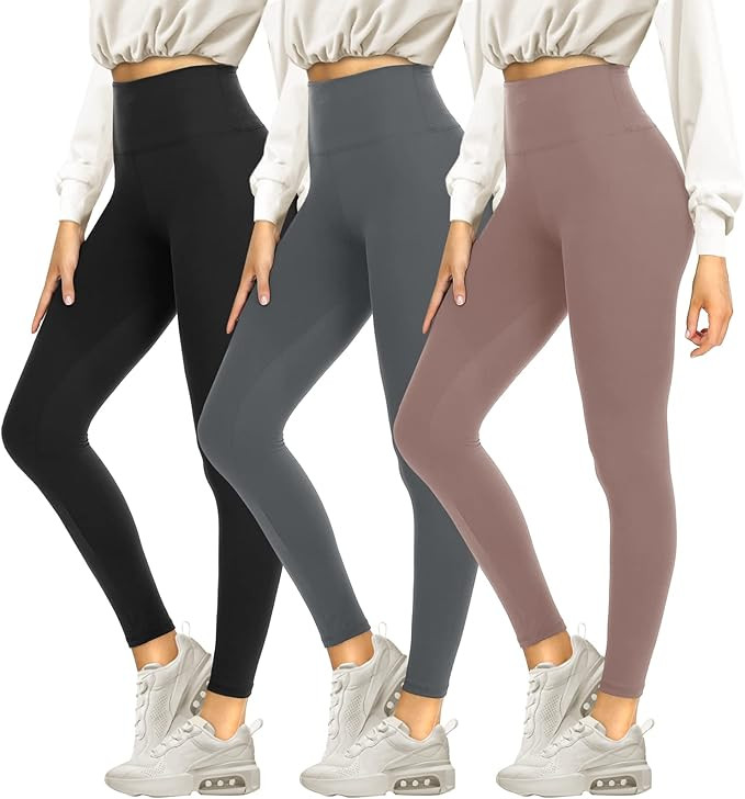 SYRINX High Waisted Leggings for Women - Buttery Soft Tummy Control Yoga Pants for Workout Runnin... | Amazon (US)