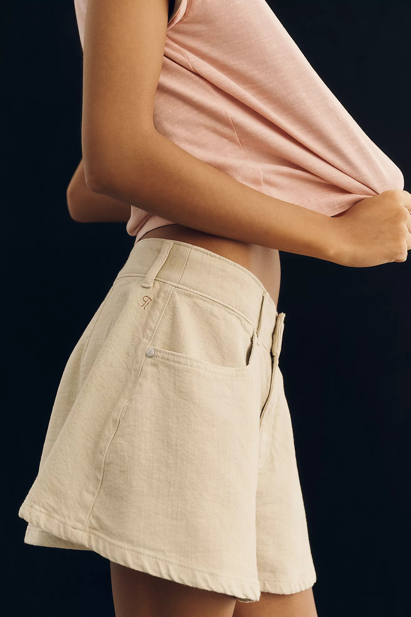 Pilcro Regenerative Cotton Skirty Shorts | Anthropologie (US)