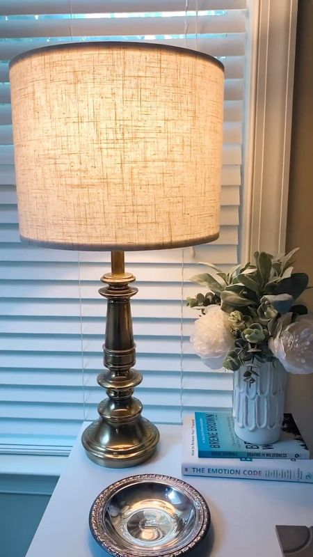 This brass Stiffel vintage table lamp was such an amazing find at a local thrift store! I had to share it here. All I had to do was update the lamp shade which I found on Amazon. 

#LTKhome #LTKSeasonal #LTKFind