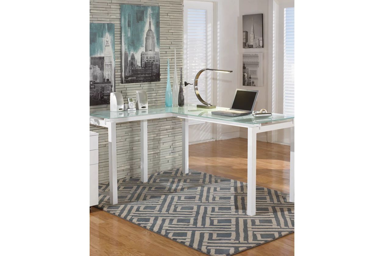 Baraga 61" L-Shaped Home Office Desk | Ashley Homestore