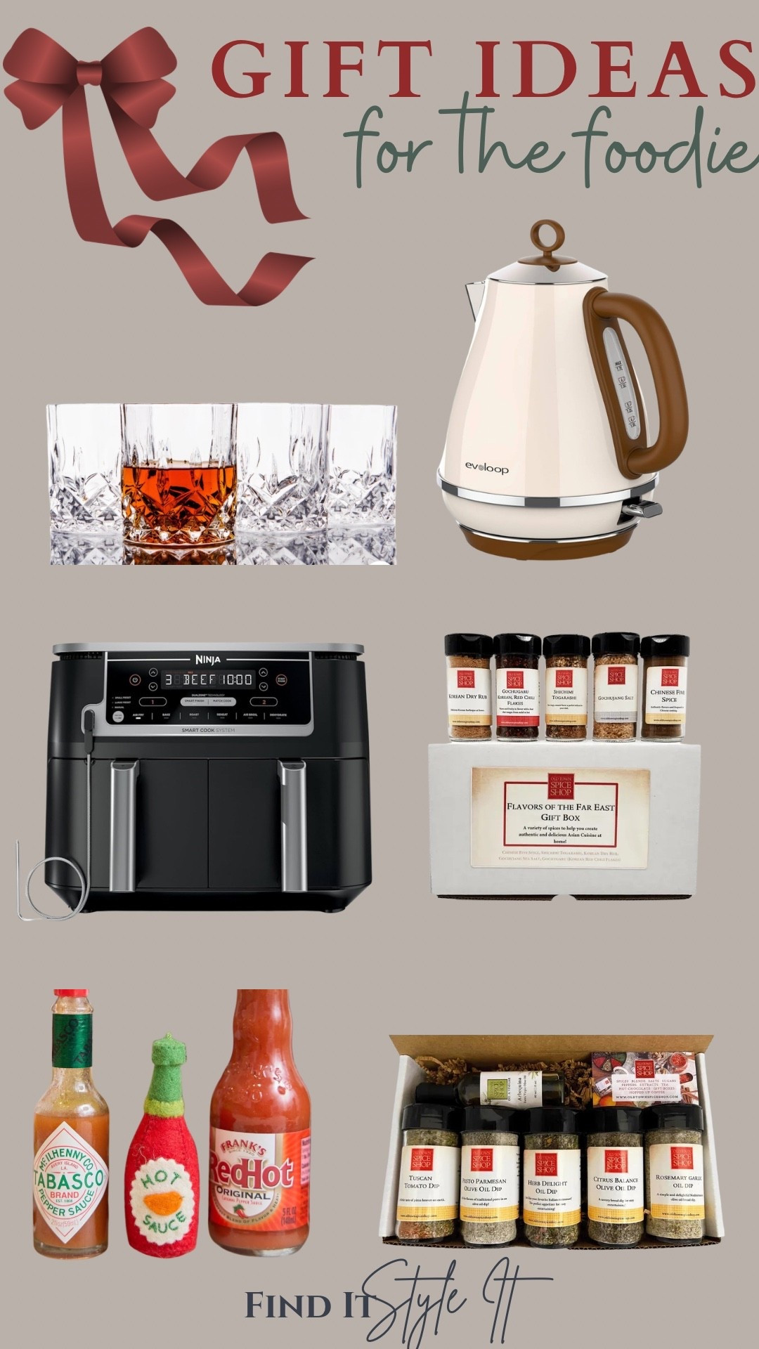 Gift ideas for the foodie!! The air fryer is a family must-hav! We use it almost daily, it's such a time saver! 

#giftguide
#giftsforhim
#giftideasforher
#giftsforthefoodie
#hostessgifts
#ltkfamily
#LTKFindsUnder50
#LTKFindsUnder100
#ltkxprimeday
#ltkxwayday
#etsy
#wayfaircahome
#giftsunder50

#LTKmens #LTKcanada #LTKgiftguide