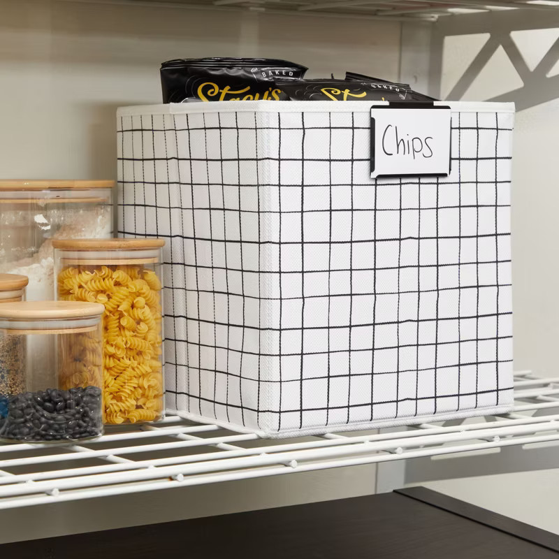 Okuna Outpost 8 Pack Storage Bin Clip on Metal Label Holders, Chalkboard Labels, Insert Paper, Ma... | Target