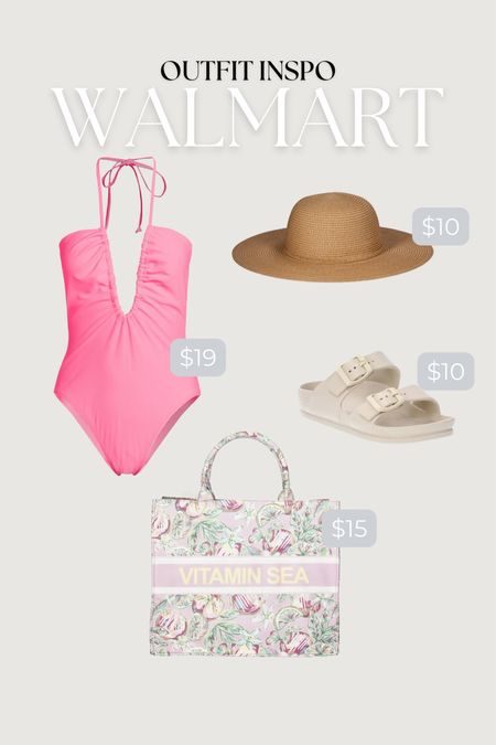 Affordable Walmart fashion for a beach or pool day 