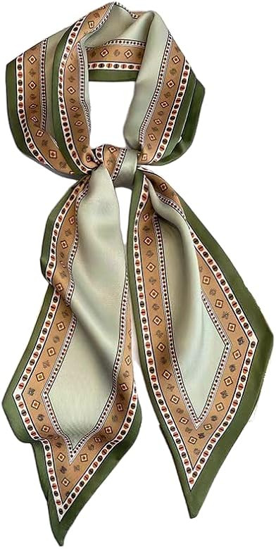 GIMIRO Satin Seidenschal 148 x 13,5 cm Krawatte Double Layer Bund für Blazer, Mantel, Kleid | Amazon (DE)